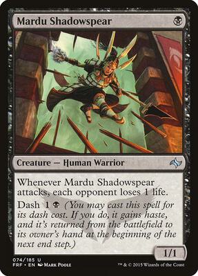 Mardu Shadowspear card from Fate Reforged