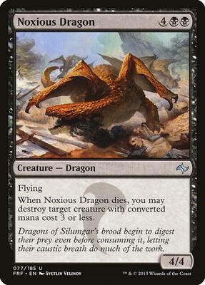 Noxious Dragon card from Fate Reforged