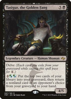 Tasigur, the Golden Fang card from Fate Reforged