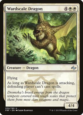 Wardscale Dragon card from Fate Reforged