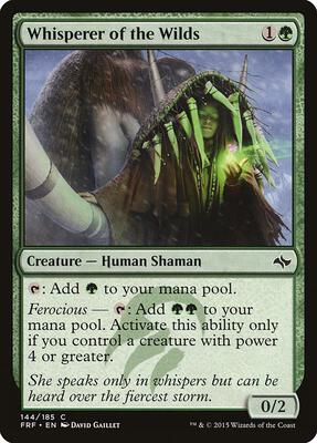 Whisperer of the Wilds card from Fate Reforged