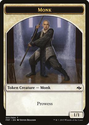 Monk Token card from Fate Reforged