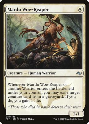 Mardu Woe-Reaper card from Fate Reforged