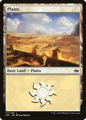 Plains (177) card from Fate Reforged