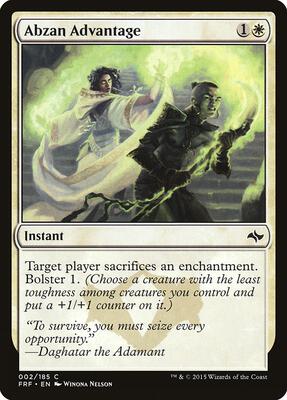 Abzan Advantage card from Fate Reforged