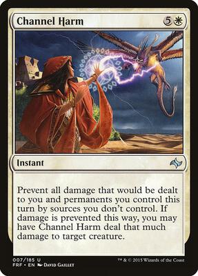 Channel Harm card from Fate Reforged