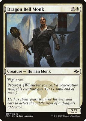 Dragon Bell Monk card from Fate Reforged