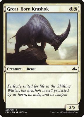 Great-Horn Krushok card from Fate Reforged