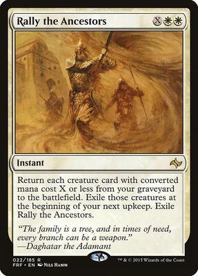 Rally the Ancestors card from Fate Reforged