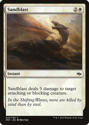 Sandblast card from Fate Reforged