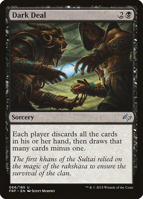 Dark Deal card from Fate Reforged