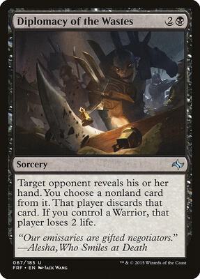 Diplomacy of the Wastes card from Fate Reforged