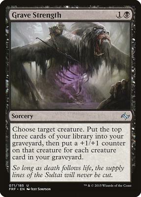 Grave Strength card from Fate Reforged