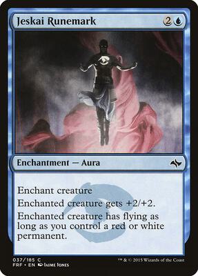 Jeskai Runemark card from Fate Reforged