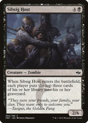 Sibsig Host card from Fate Reforged