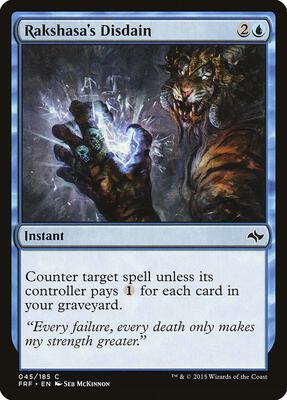 Rakshasa's Disdain card from Fate Reforged