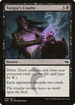 Tasigur's Cruelty card from Fate Reforged