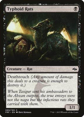 Typhoid Rats card from Fate Reforged