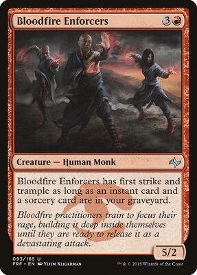 Bloodfire Enforcers card from Fate Reforged