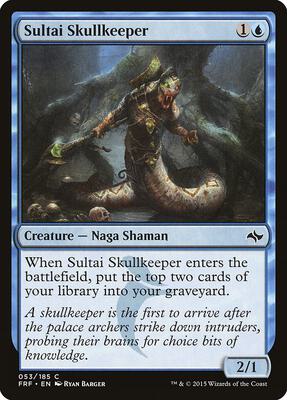Sultai Skullkeeper card from Fate Reforged