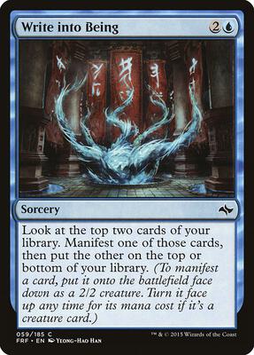 Write into Being card from Fate Reforged