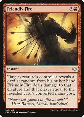 Friendly Fire card from Fate Reforged
