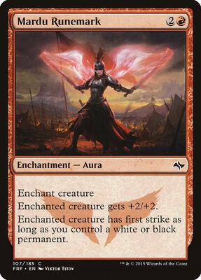 Mardu Runemark card from Fate Reforged