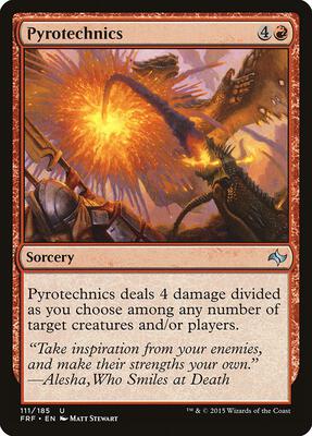 Pyrotechnics card from Fate Reforged