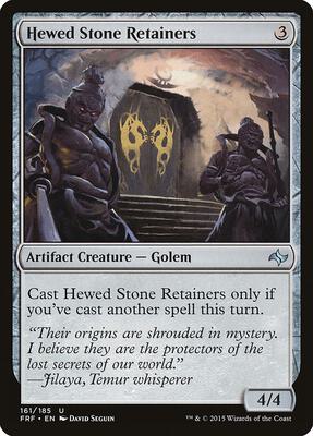 Hewed Stone Retainers card from Fate Reforged