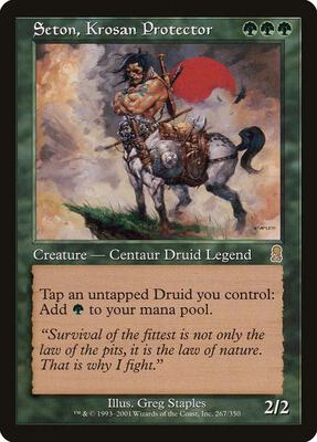 Seton, Krosan Protector card from Odyssey