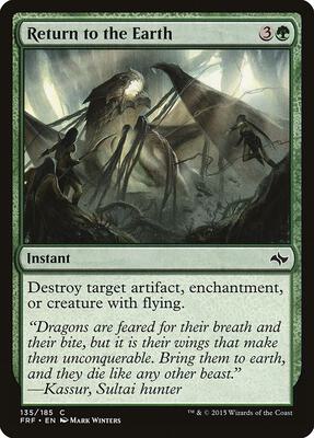 Return to the Earth card from Fate Reforged