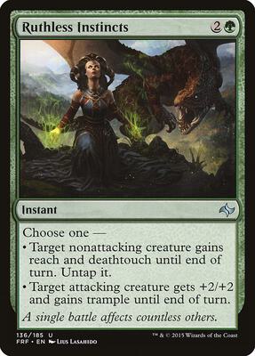 Ruthless Instincts card from Fate Reforged