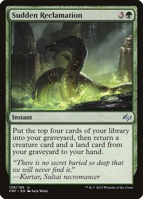Sudden Reclamation card from Fate Reforged