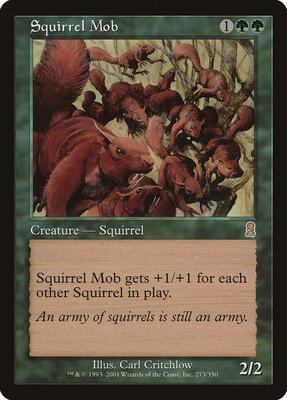Squirrel Mob card from Odyssey