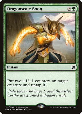 Dragonscale Boon card from Ugin's Fate Promos