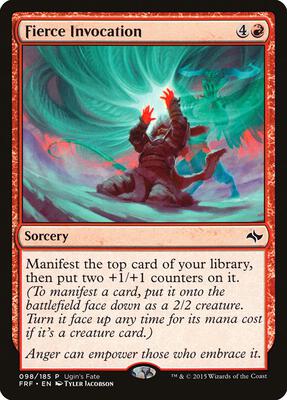 Fierce Invocation card from Ugin's Fate Promos