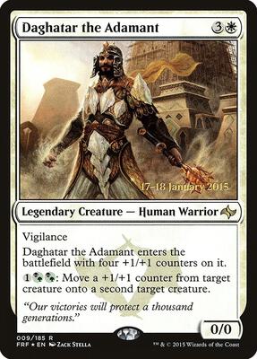 Daghatar the Adamant card from Prerelease Cards
