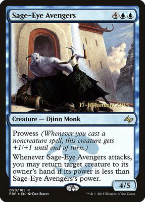 Sage-Eye Avengers card from Prerelease Cards