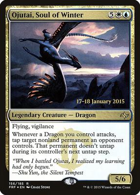 Ojutai, Soul of Winter card from Prerelease Cards