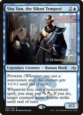 Shu Yun, the Silent Tempest card from Prerelease Cards