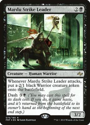 Mardu Strike Leader card from Prerelease Cards