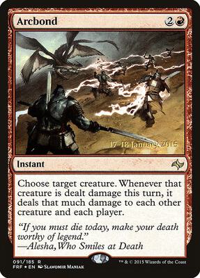 Arcbond card from Prerelease Cards