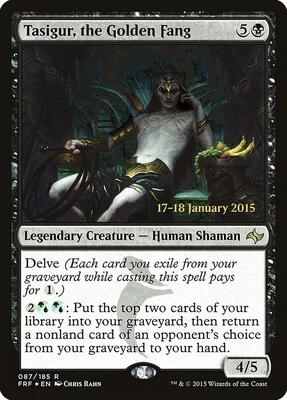 Tasigur, the Golden Fang card from Prerelease Cards