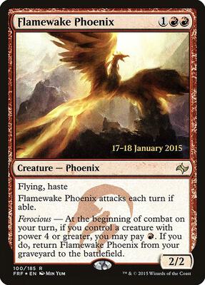 Flamewake Phoenix (FRF) card from Prerelease Cards
