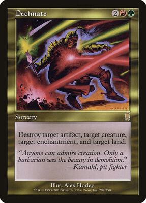 Decimate card from Odyssey