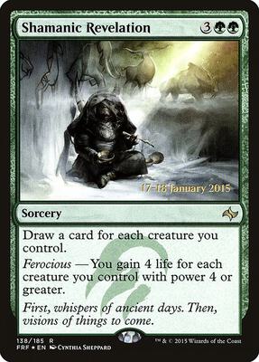 Shamanic Revelation card from Prerelease Cards