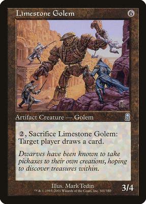 Limestone Golem card from Odyssey