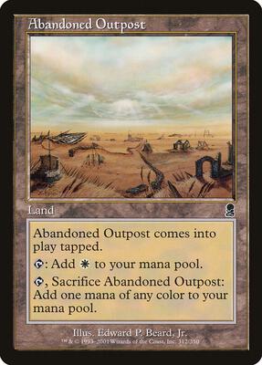 Abandoned Outpost card from Odyssey