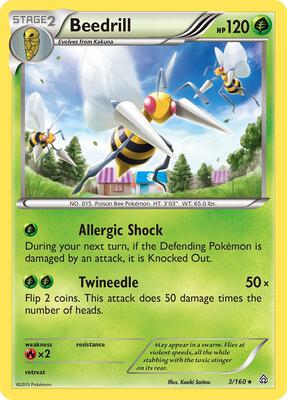 Beedrill card from XY - Primal Clash