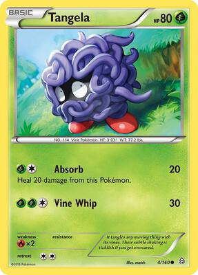Tangela card from XY - Primal Clash